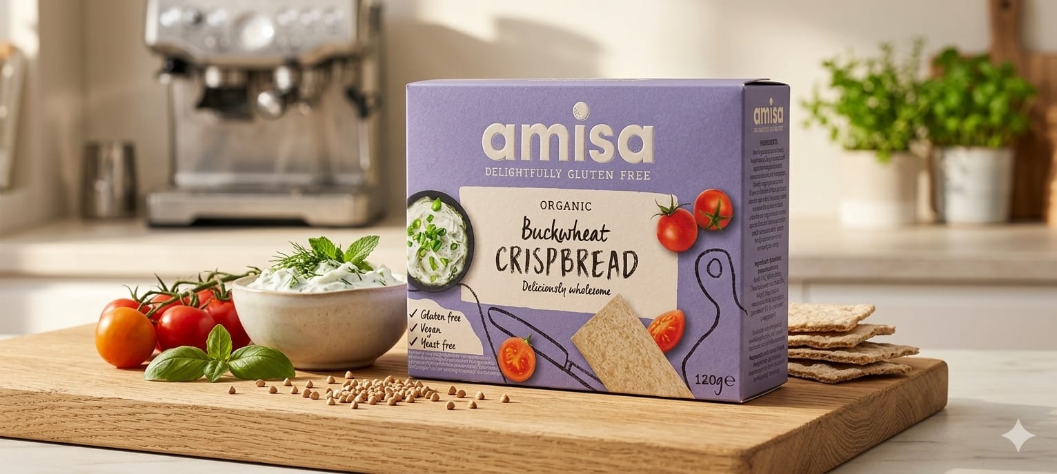 Amisa Organic Buckwheat Crispbread 120g
