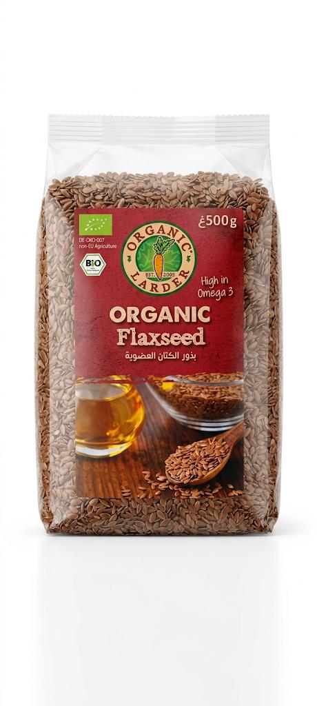 Organic Larder Flaxseed 500g