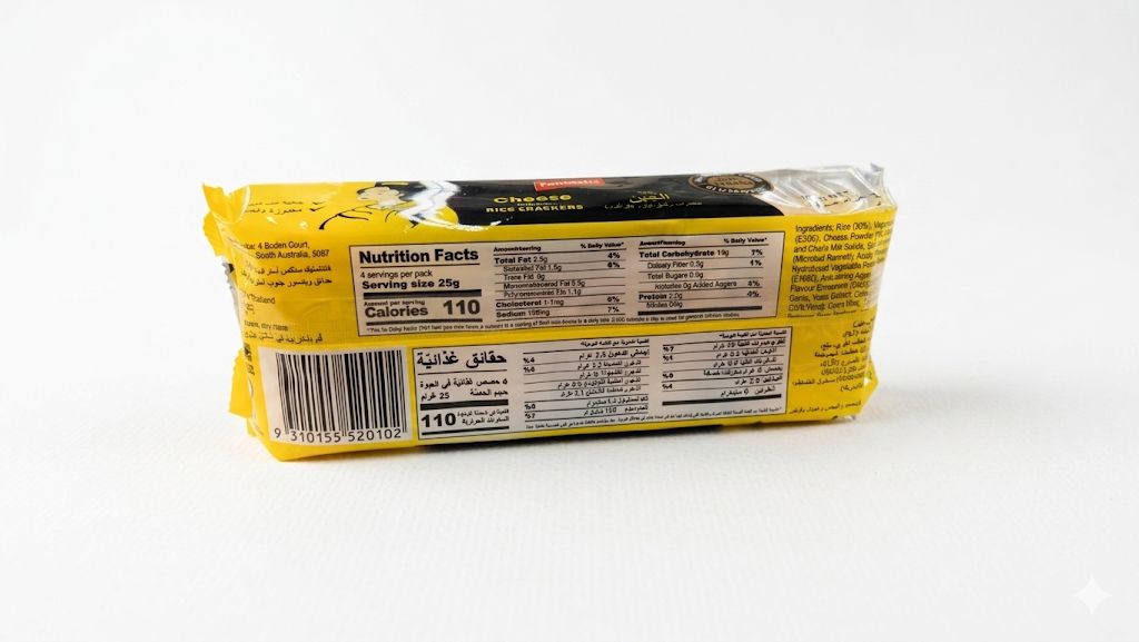 Fantastic Cheese Rice Crackers GF 25g