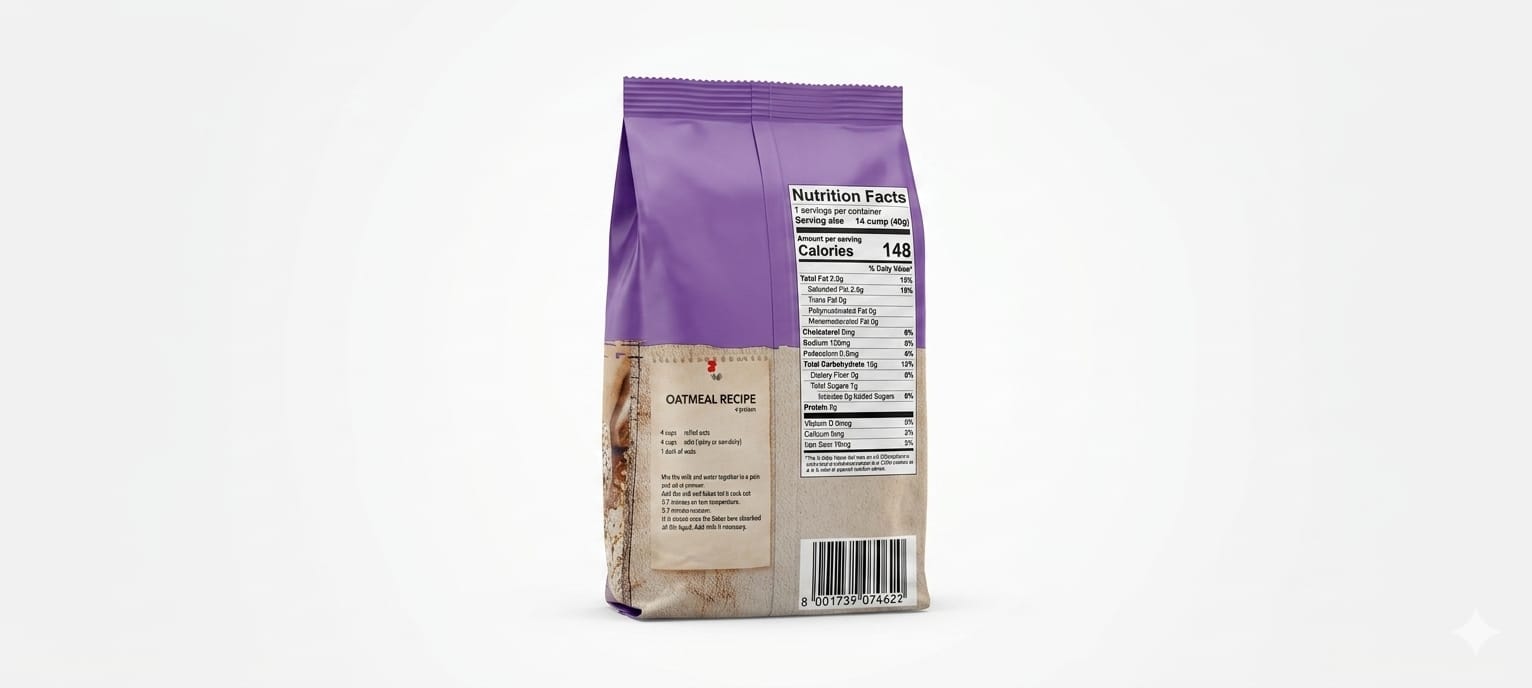 Organic Larder Whole Grain Rolled Oats GF 500g