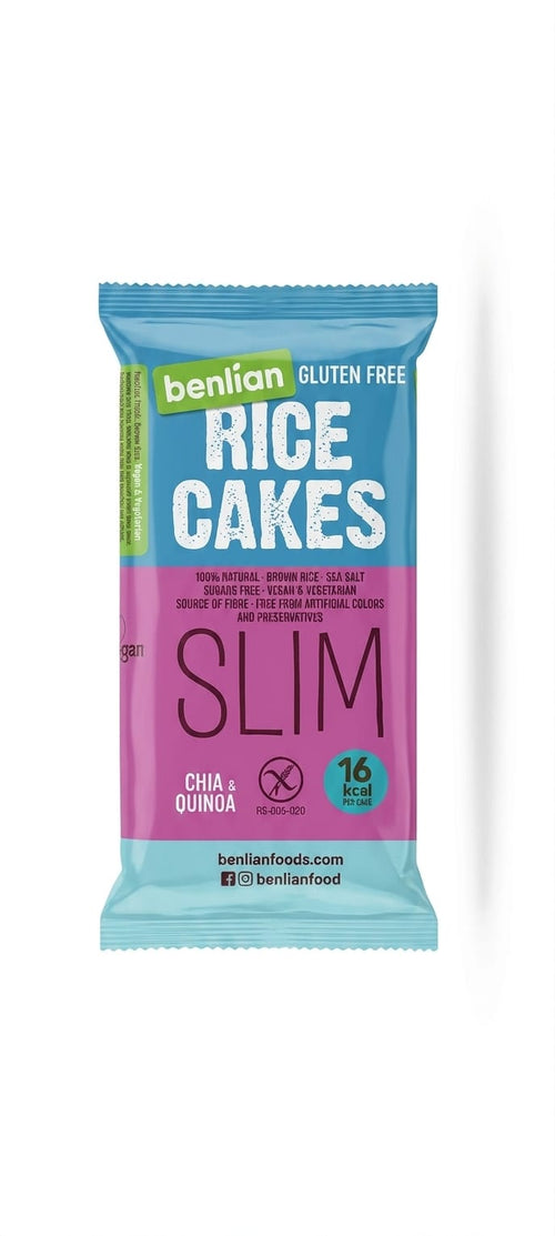 benlian Rice Cakes Slim Chia&Quinoa GF 100g