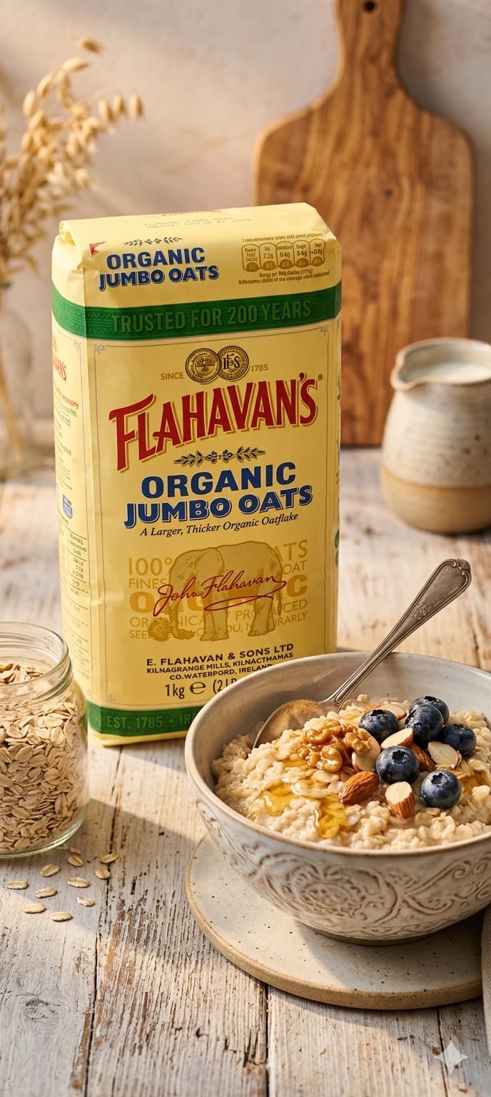 Flahavan's Organic Jumbo Oats 1 kg