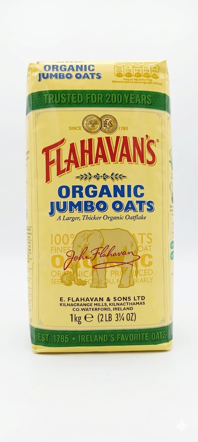 Flahavan's Organic Jumbo Oats 1 kg