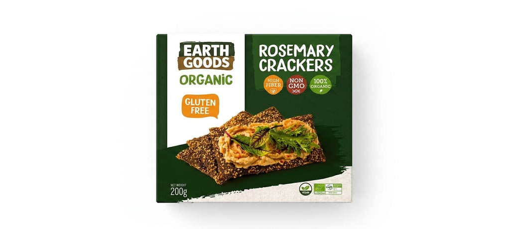 Earth Good Organic ROSEMARY CRACKERS 200G