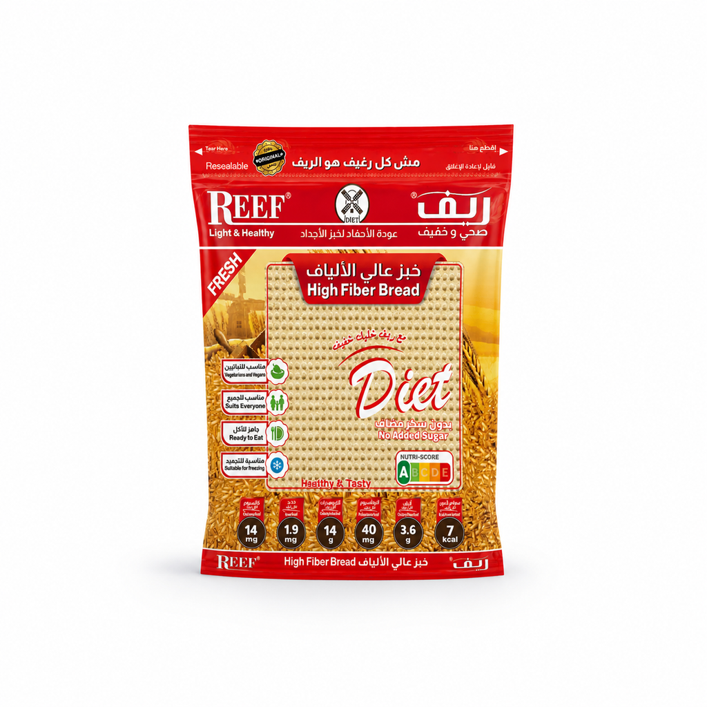 Reef High Fiber Bread no added sugar 1pk