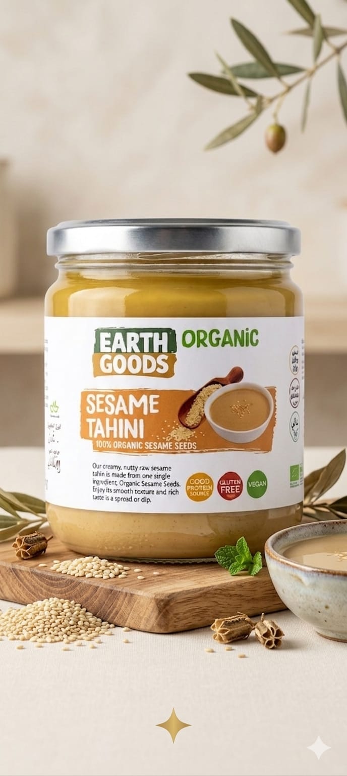 Earth goods organic SESAME TAHINI 400g