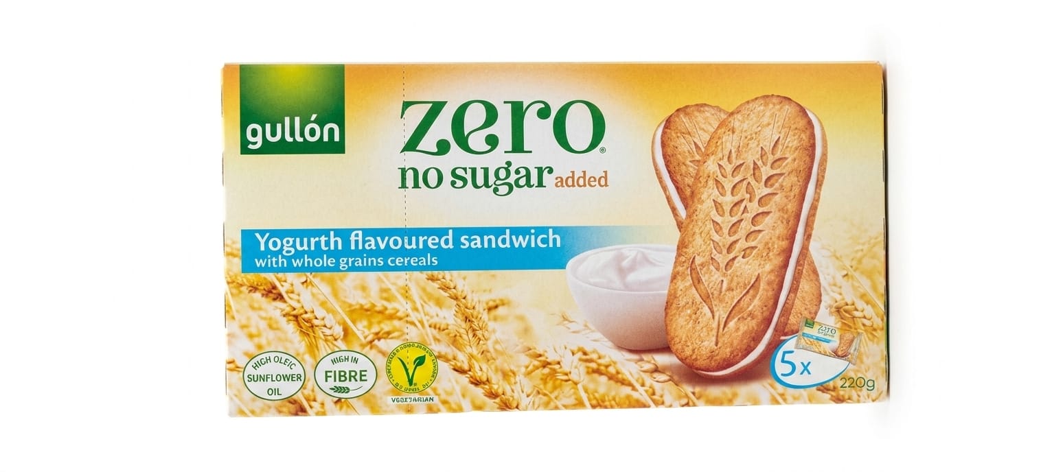 Gullon NO Sugar yougurt flavoured sandwich 220g