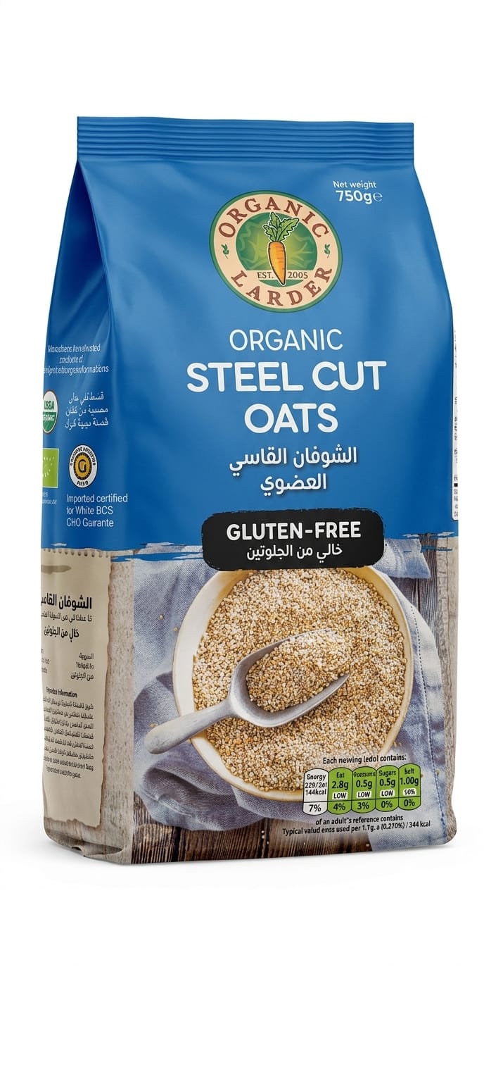 Organic Larder Organic Steel Cut Oats GF 700g