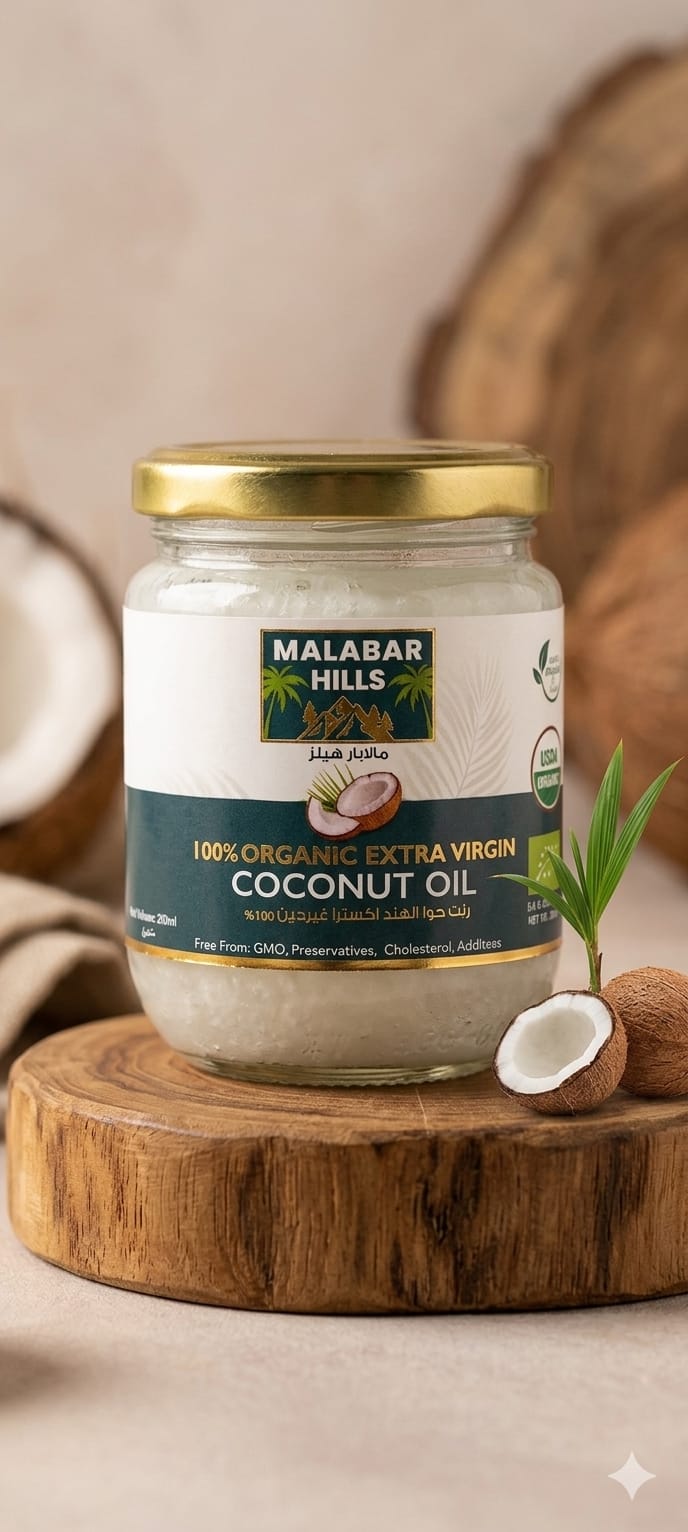Malabar Hills organic extra virgin coconut oil 200ml