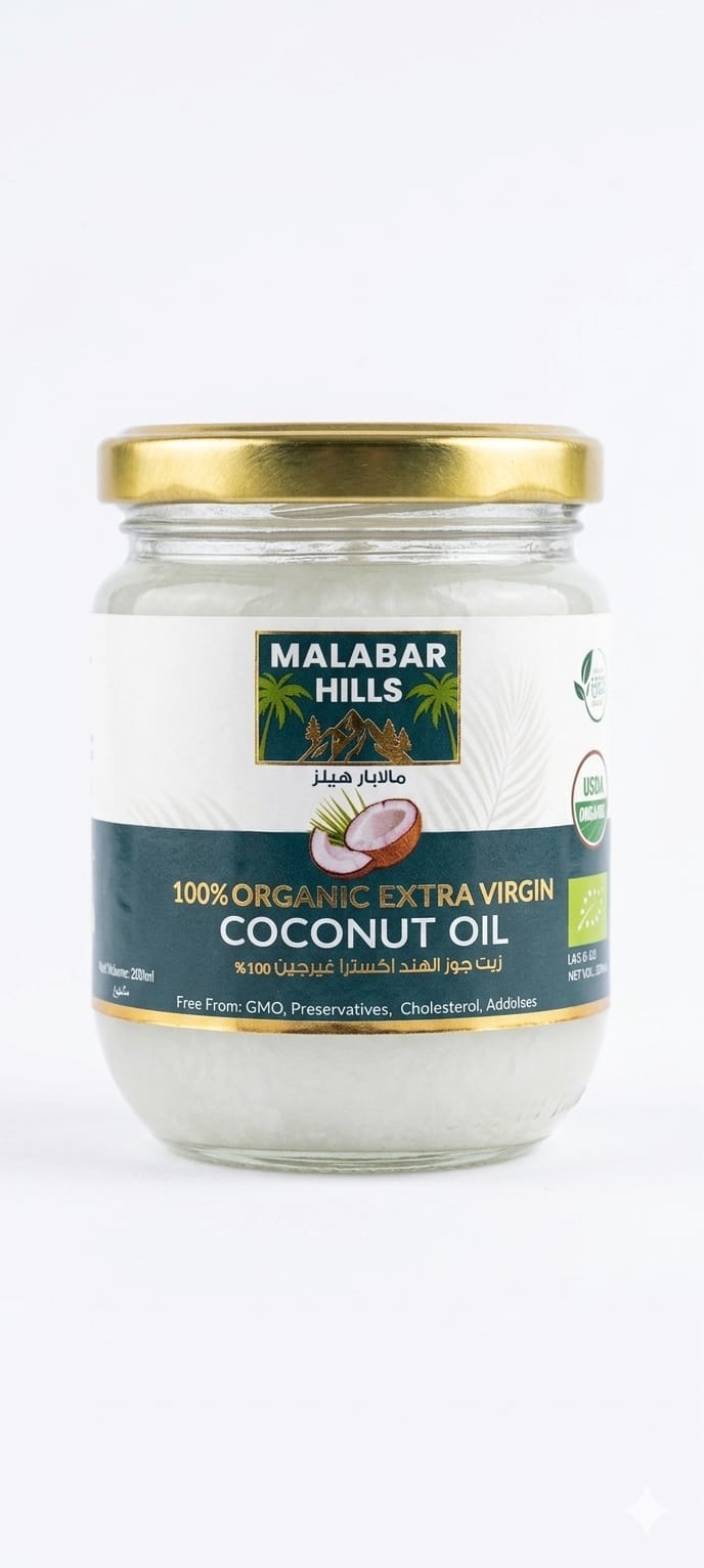 Malabar Hills organic extra virgin coconut oil 200ml