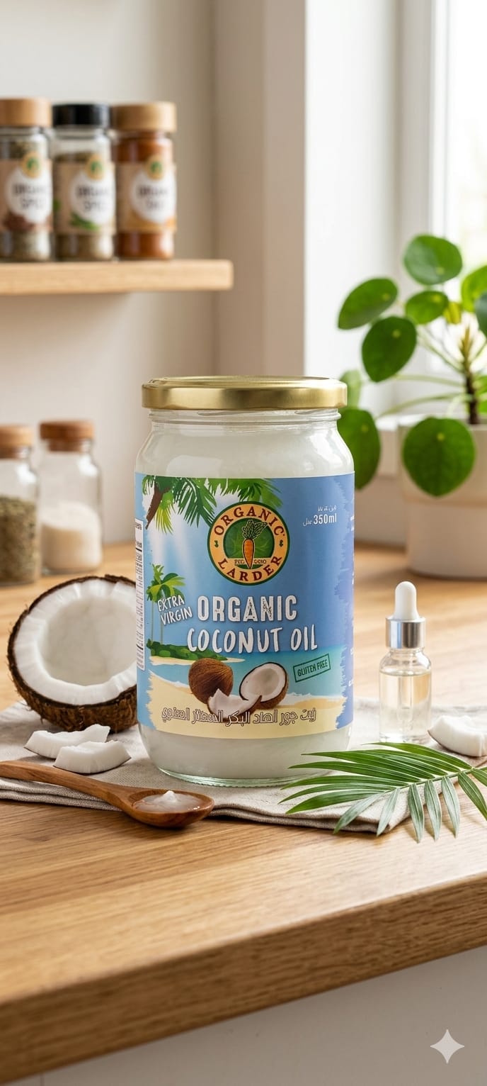 ORGANIC LARDER coconut oil.350ml