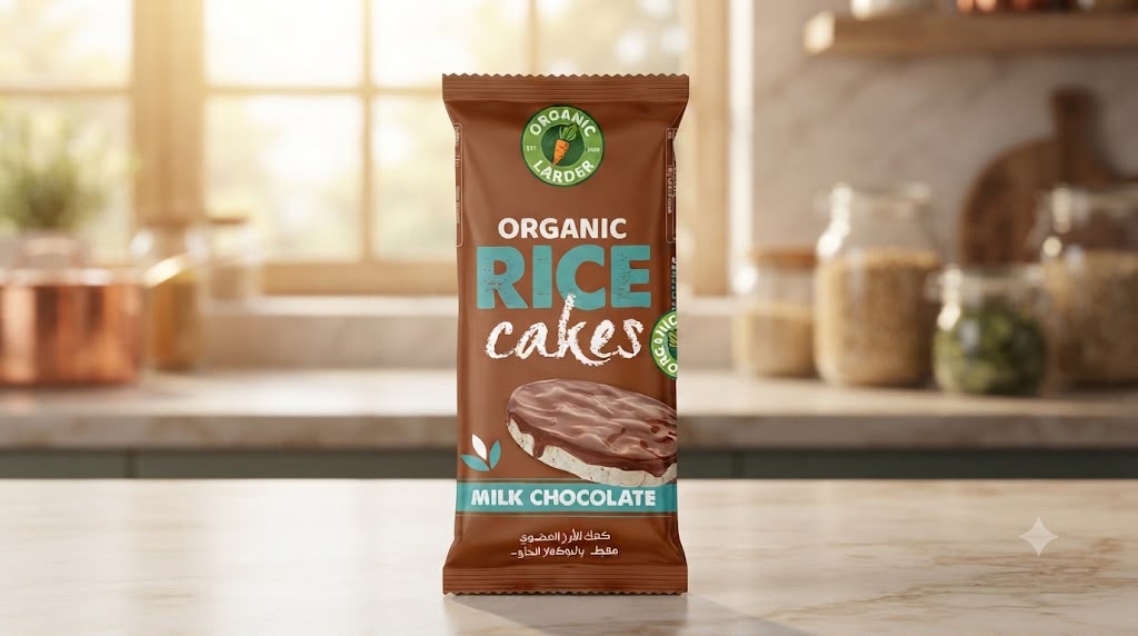Organic Larder Rice Cakes Milk Chocolate 67g