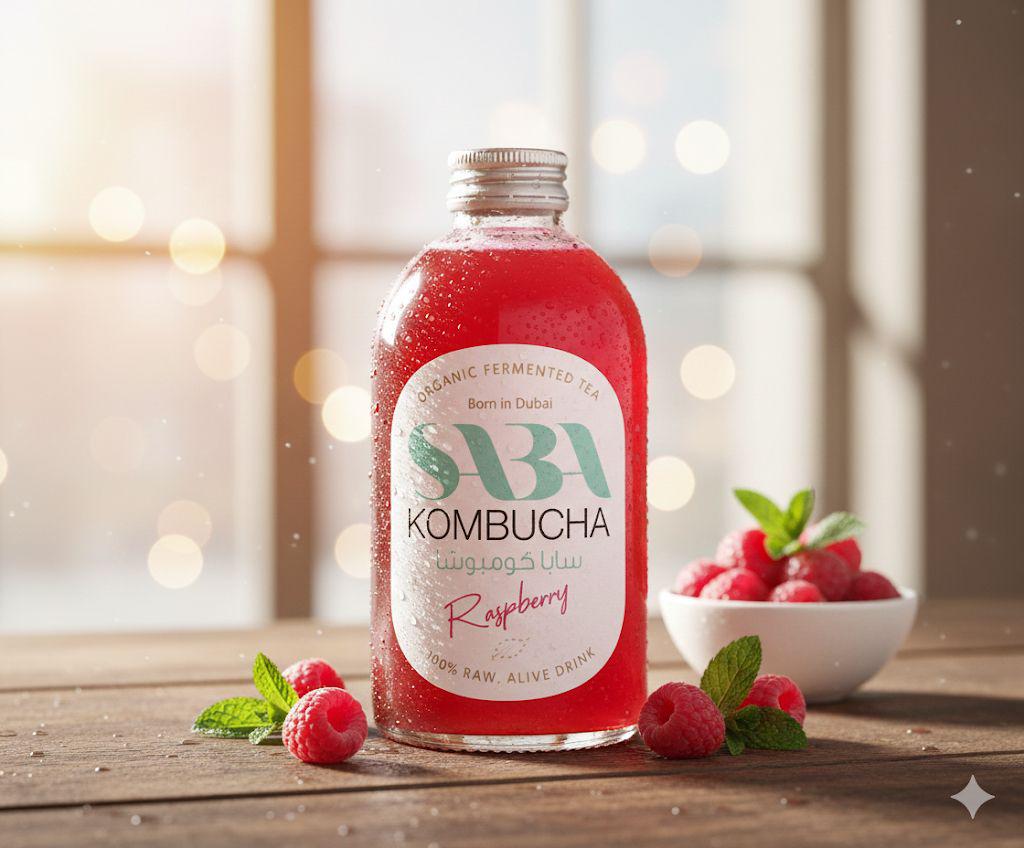 SABA Organic Raspberry Kombucha