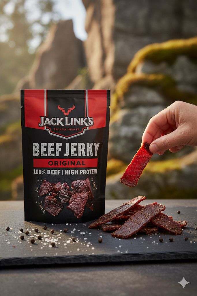 Jack Link’s Beef Jerky – Original Flavor (High Protein Snack)