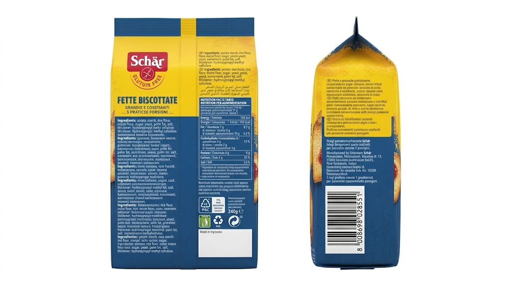 Schär Fette Biscottate Gluten-Free Toasted Bread Slices 240g | Premium GF Rusks UAE