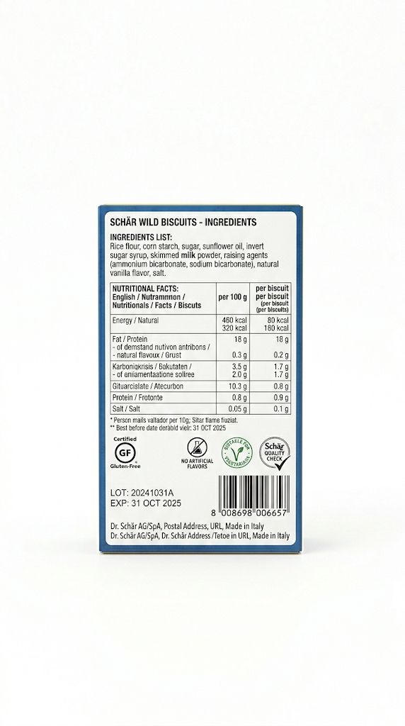 Schär Wild Biscuit 115g