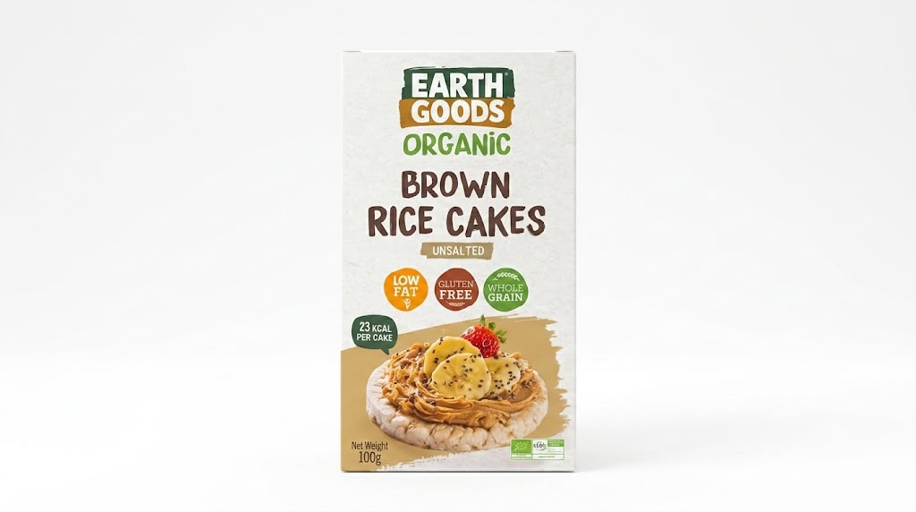 ERTHGOODS Organic Brown Rice Crackers 100g