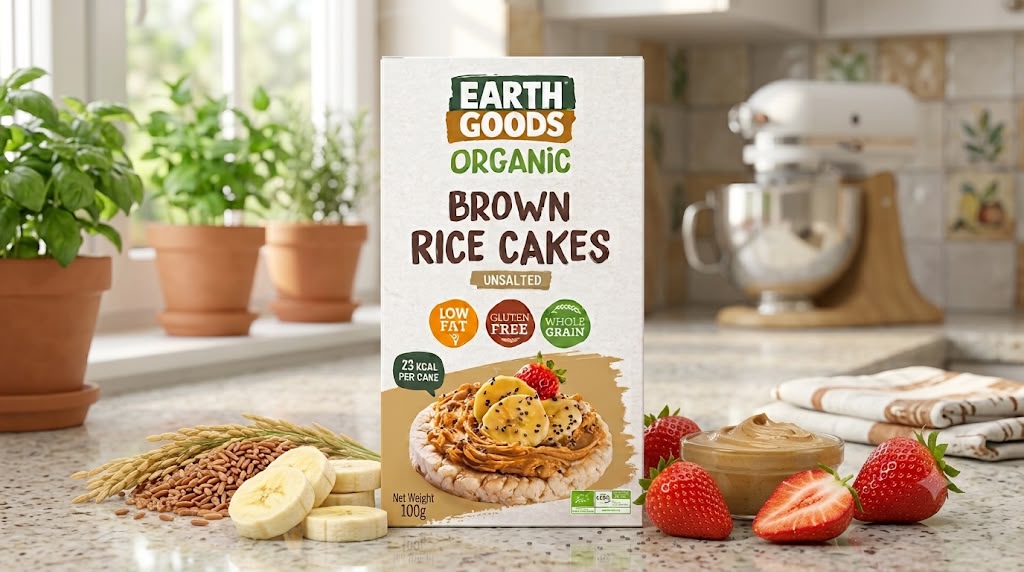 ERTHGOODS Organic Brown Rice Crackers 100g