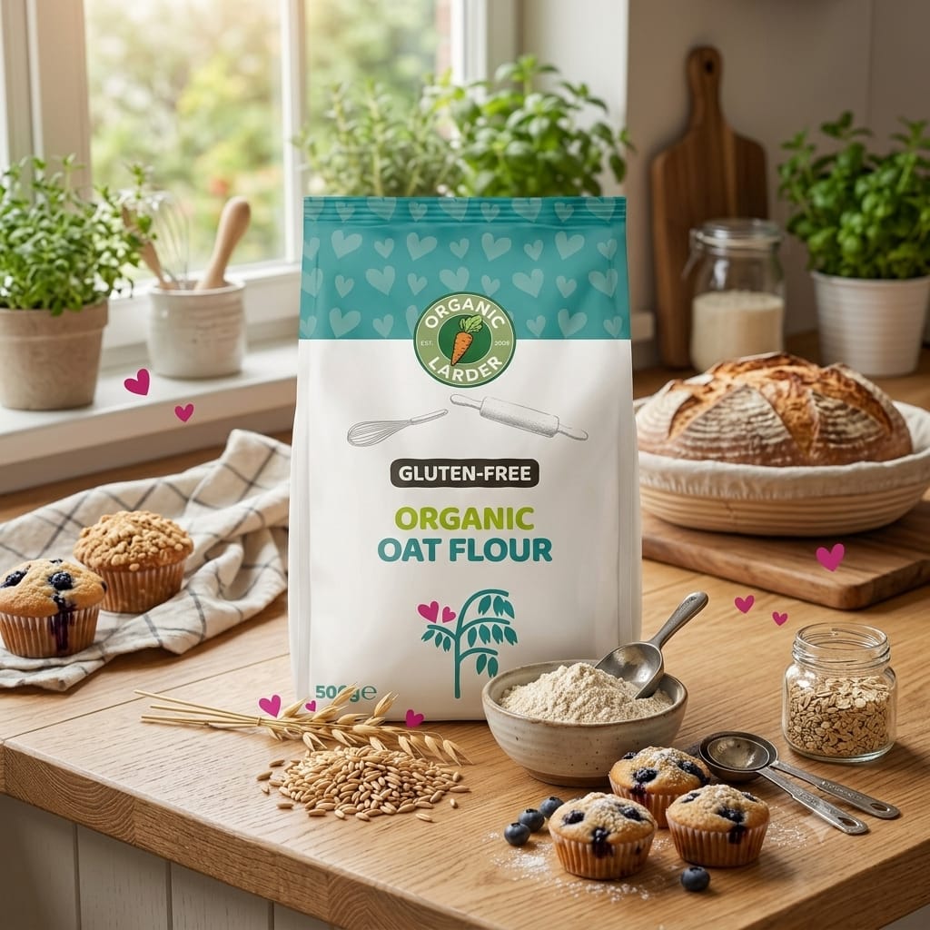Organic Larder Organic Oat Flour GF 500g