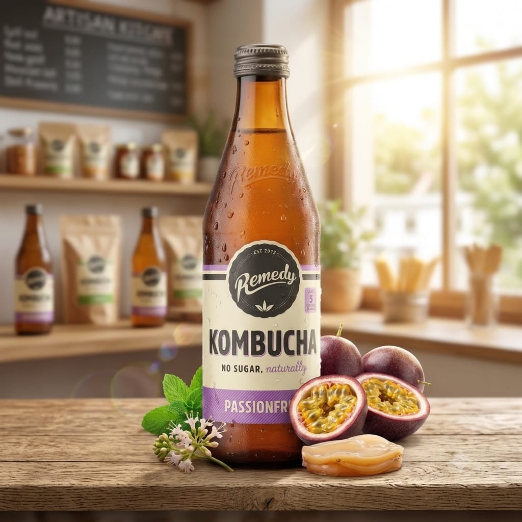 Remedy Kombucha Passionfruit 330ml