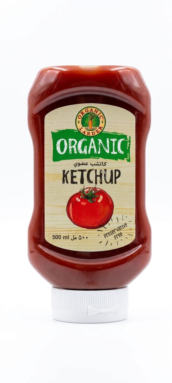 Organic Larder Organic Ketchup 500ml – Preservative Free