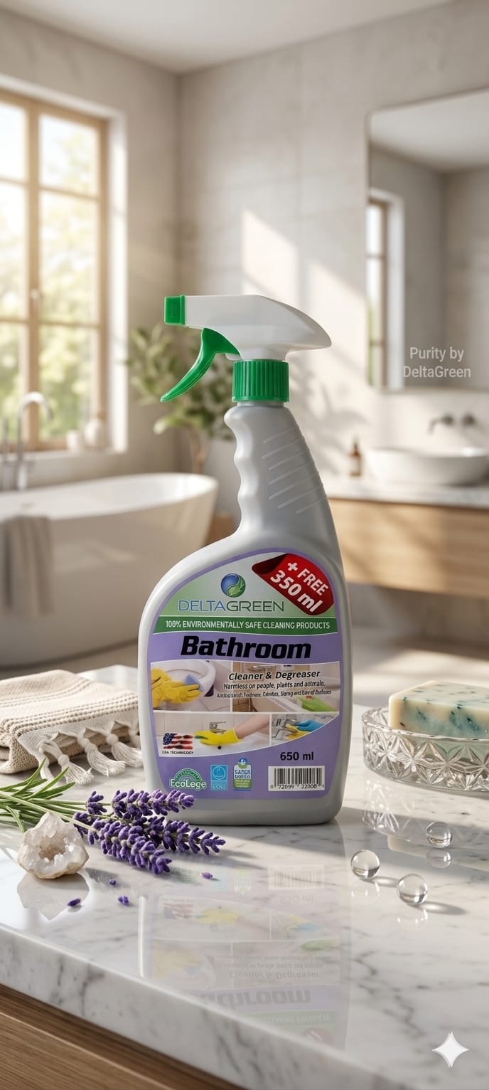 DeltaGreen Bathroom Cleaner & Degreaser 650ml – Eco-Safe & Antibacterial