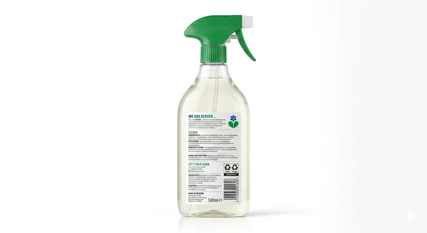 Ecover Multi-Action Surface Cleaner Lemongrass & Orange 500ml – Tackles Grease & Grime
