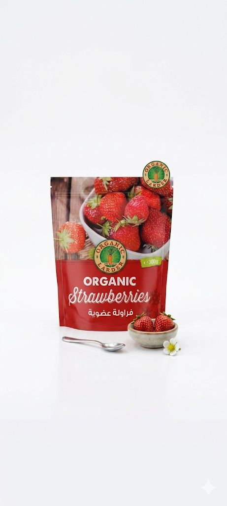 Organic Larder Organic Strawberries 300g – Individually Quick-Frozen IQF