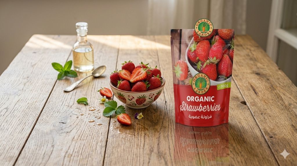 Organic Larder Organic Strawberries 300g – Individually Quick-Frozen IQF