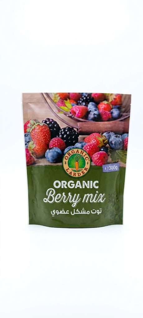 Organic Larder Organic Berry Mix 300g – Frozen Mixed Berries IQF