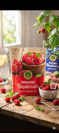 Organic Larder Organic Raspberries 300g – Individually Quick-Frozen IQF