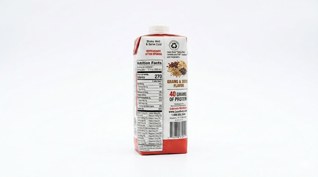 Lean Body Chocolate Protein Shake 500ml – 40g Protein, 0g Sugar