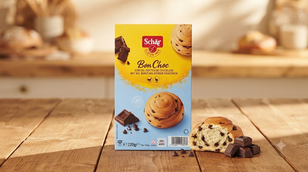 Schär Bon Choc – Gluten-Free Chocolate Chip Sweet Rolls (220g)