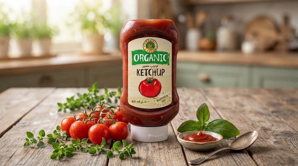 Organic Larder Organic Ketchup 500ml – Preservative Free
