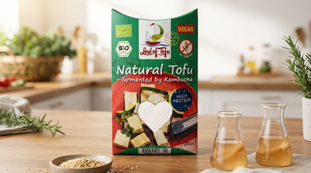 Lord of Tofu Tofu natural Kombucha fermented high protein 200g