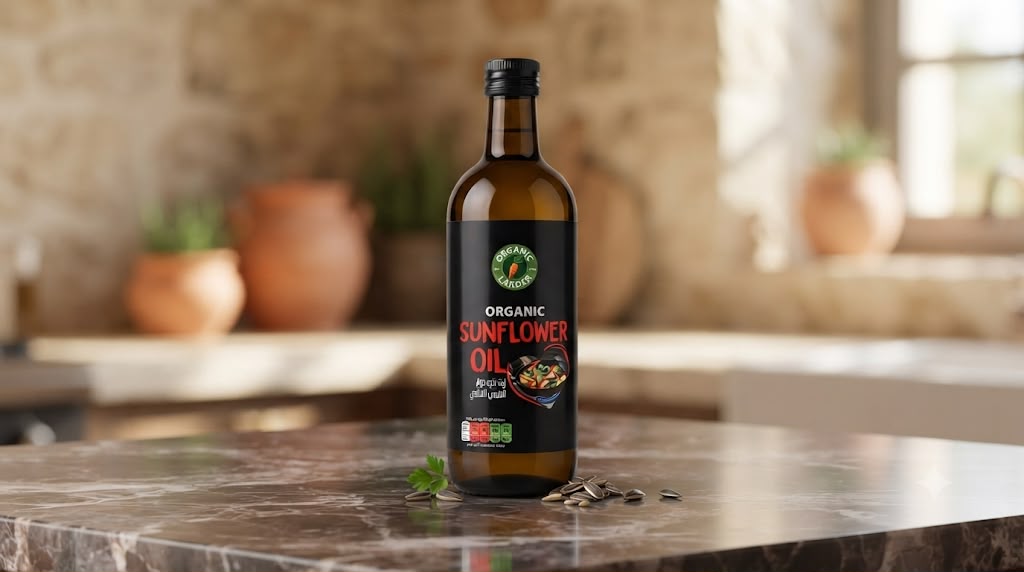 Organic larder Organic sunflower oil 1L