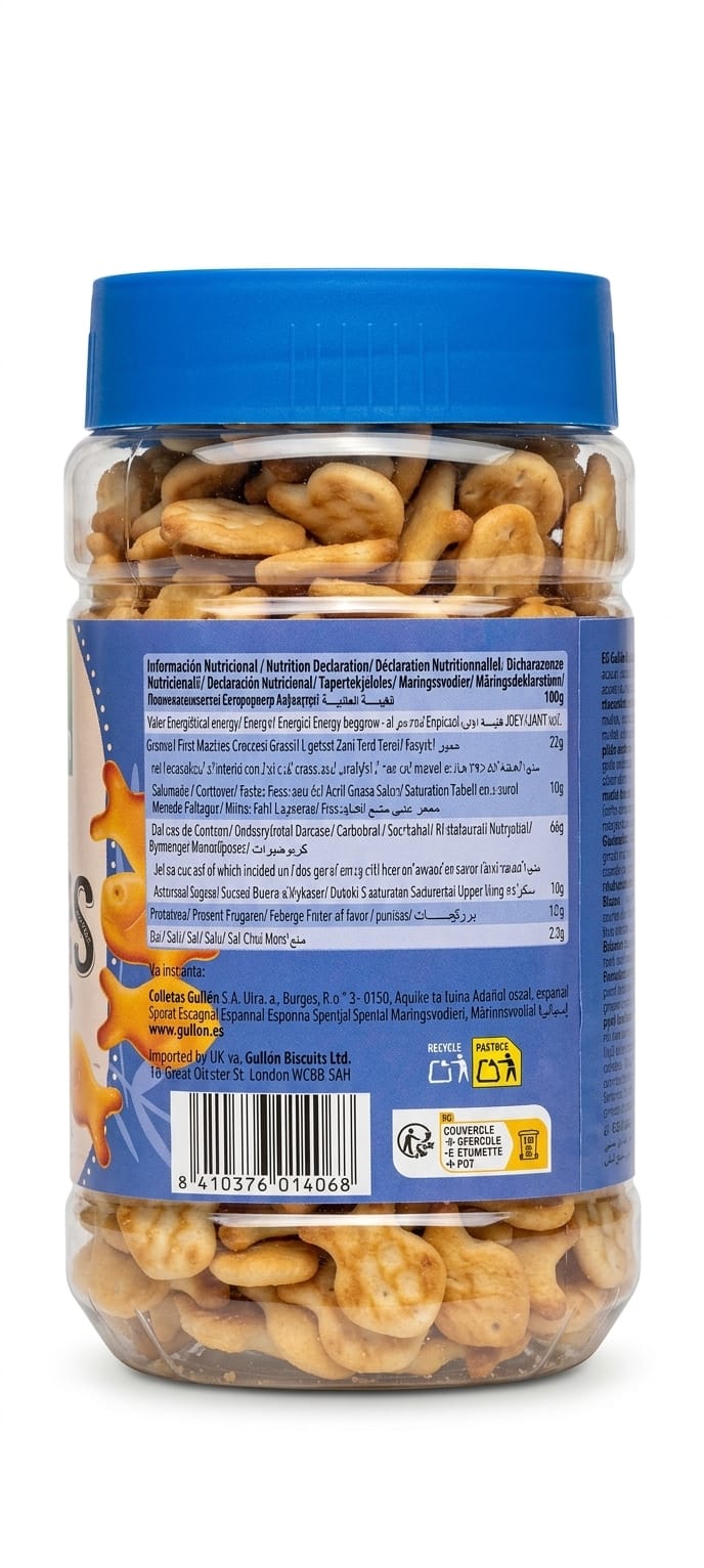 gullon mini crackers fish 250g