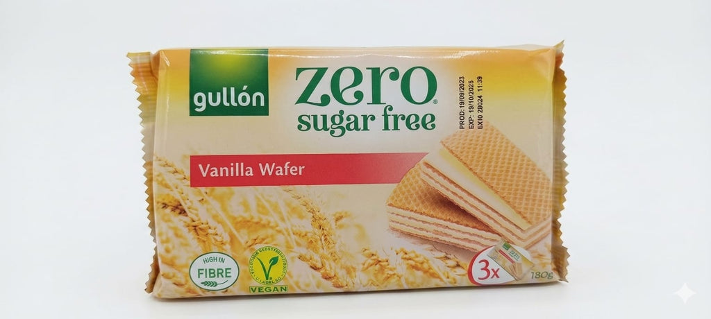 gullon zero sugar vanilla wafer 180g