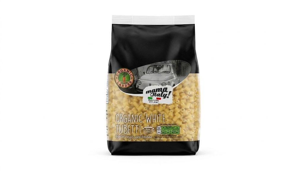 Organic Larder White Tubetti Pasta (500g)