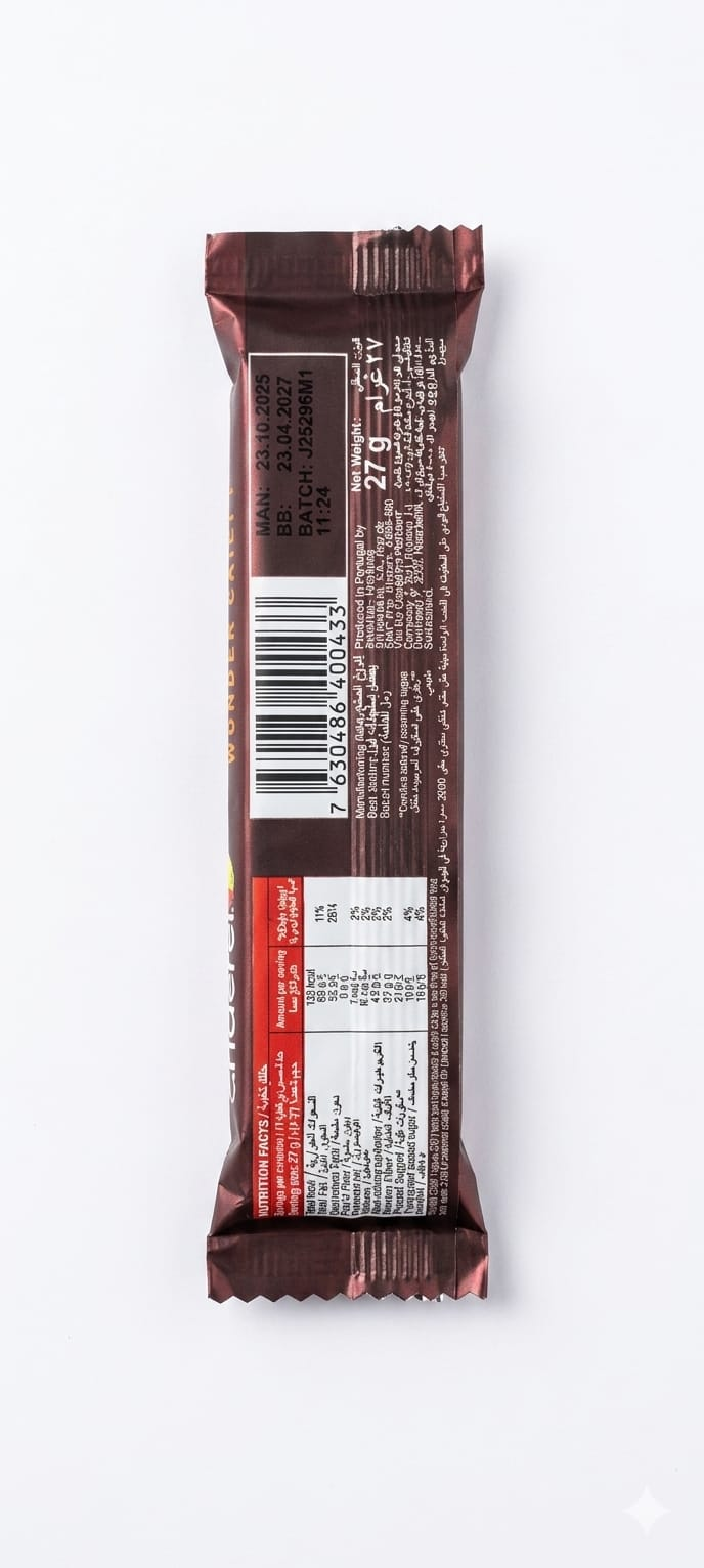 Canderel 0% added sugar Wonder Crispy chocolate 27g
