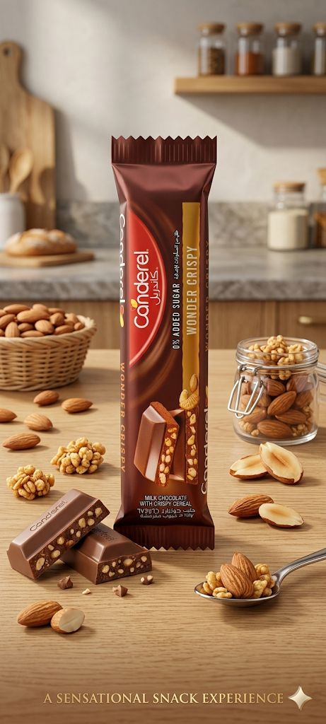 Canderel 0% added sugar Wonder Crispy chocolate 27g