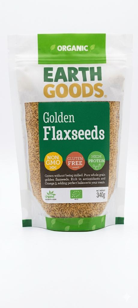 EARTHGOODS golden flaxseeds 340g