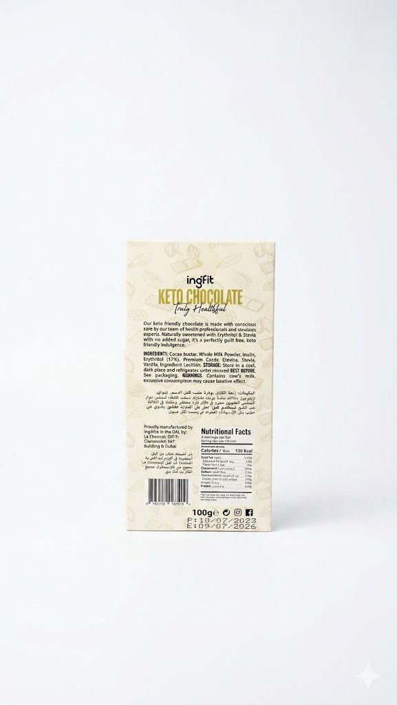 Ingfit Keto Chocolate Matcha 37% Cacao 100g