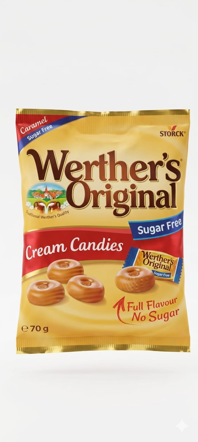 Werther's original sugar free cream candies 70 g