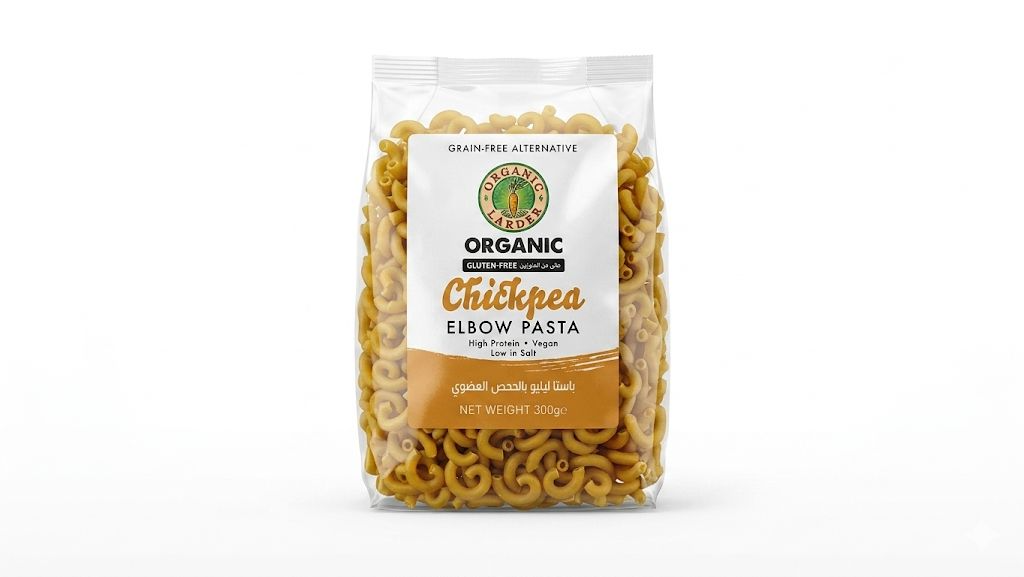 Organic Larder Chickpea Elbow Pasta GF 300g
