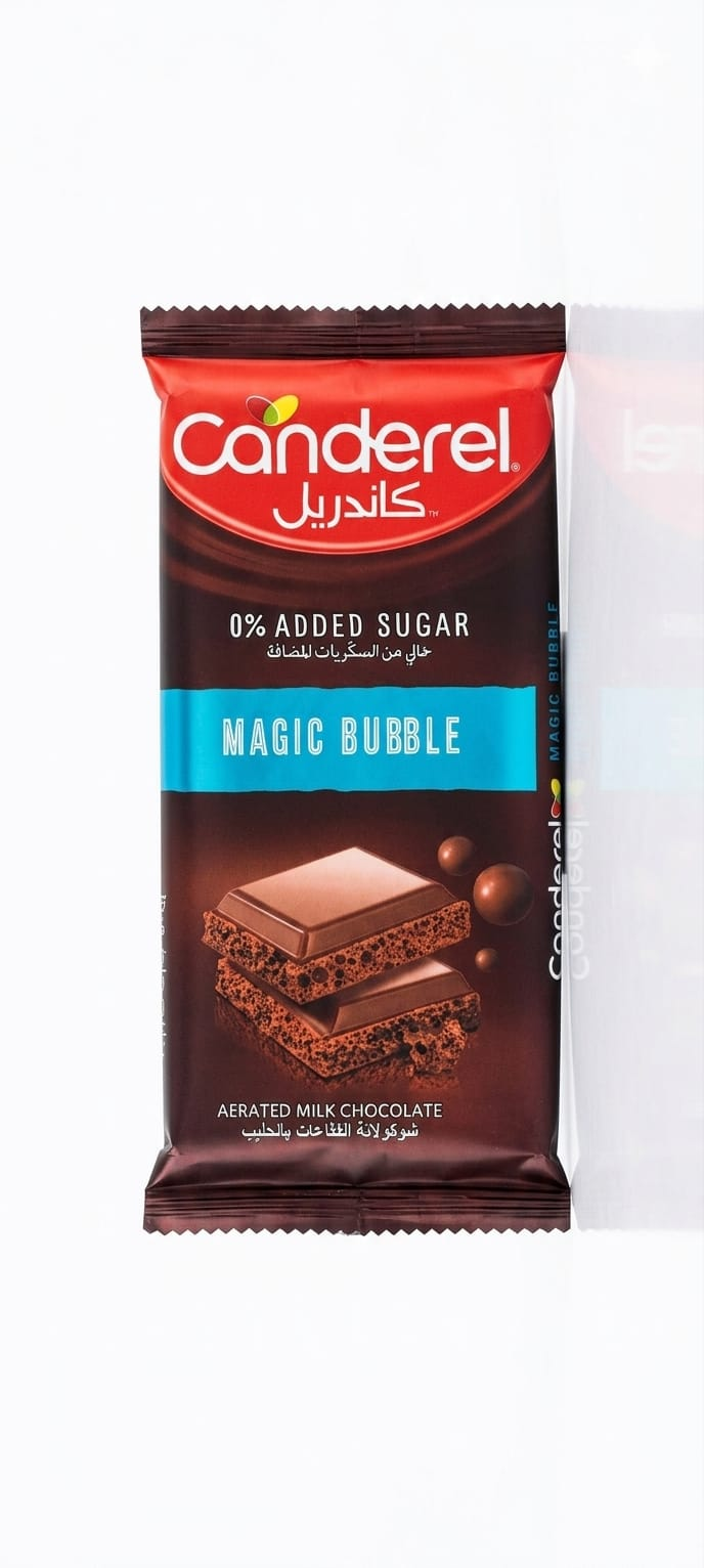 Canderel Magic Bubble 0% Added Sugar Aerated Milk Chocolate 74g