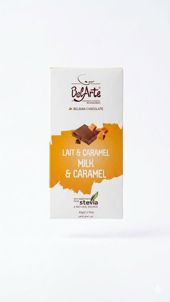 BelArte Sugar-Free Milk & Caramel chocolate bar (85g)