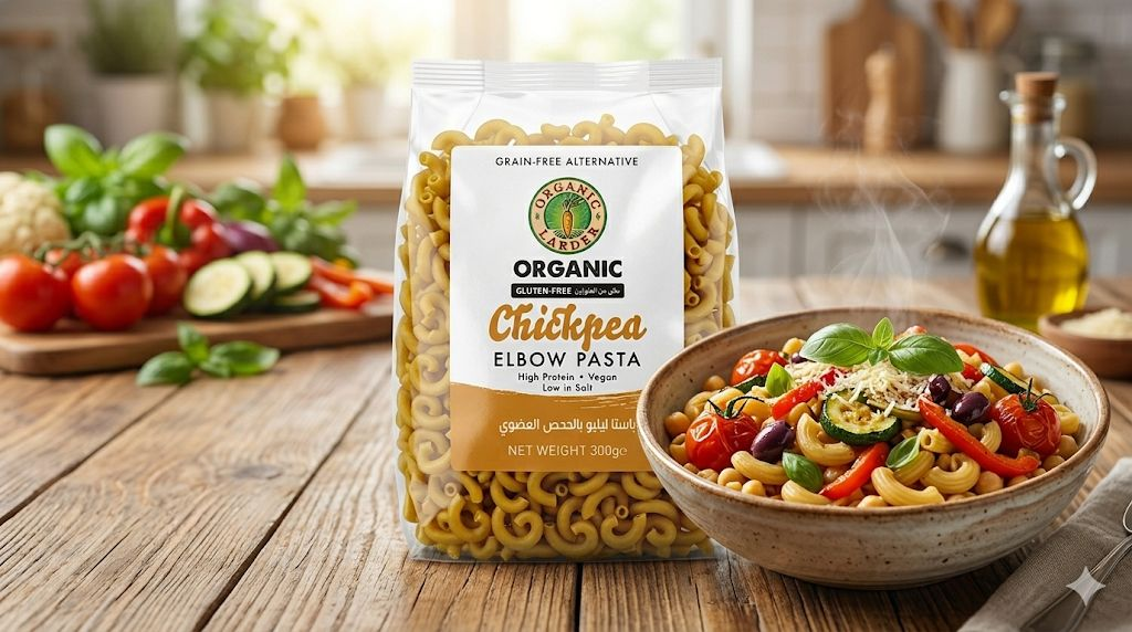 Organic Larder Chickpea Elbow Pasta GF 300g