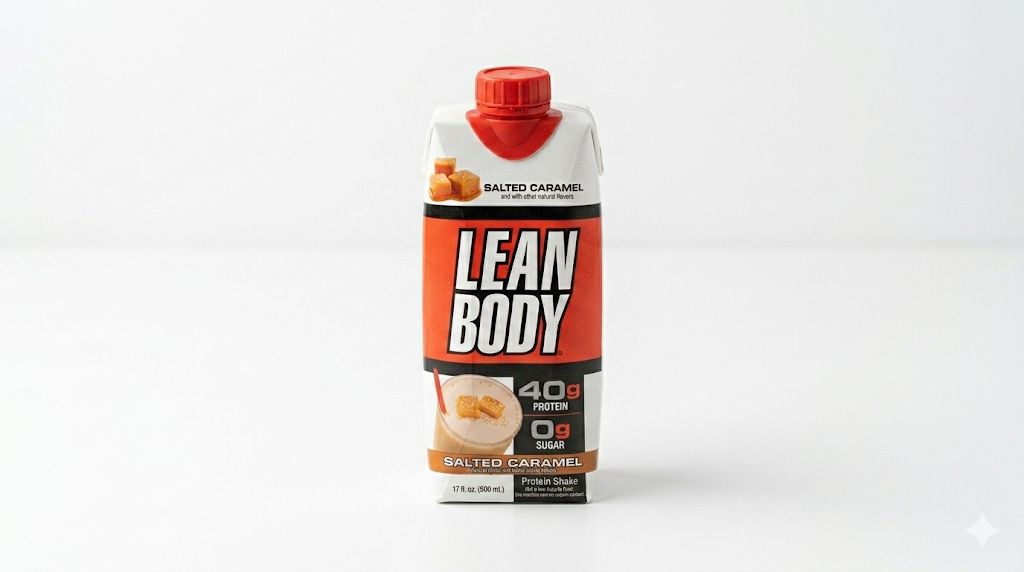 Lean Body Salted Caramel Protein Shake 500ml – 40g Protein, 0g Sugar