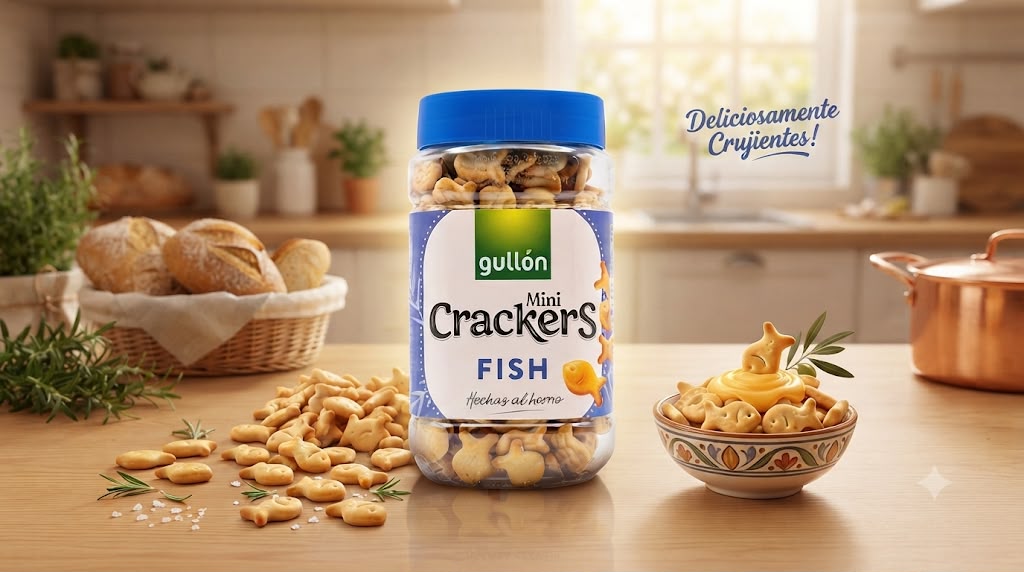gullon mini crackers fish 250g